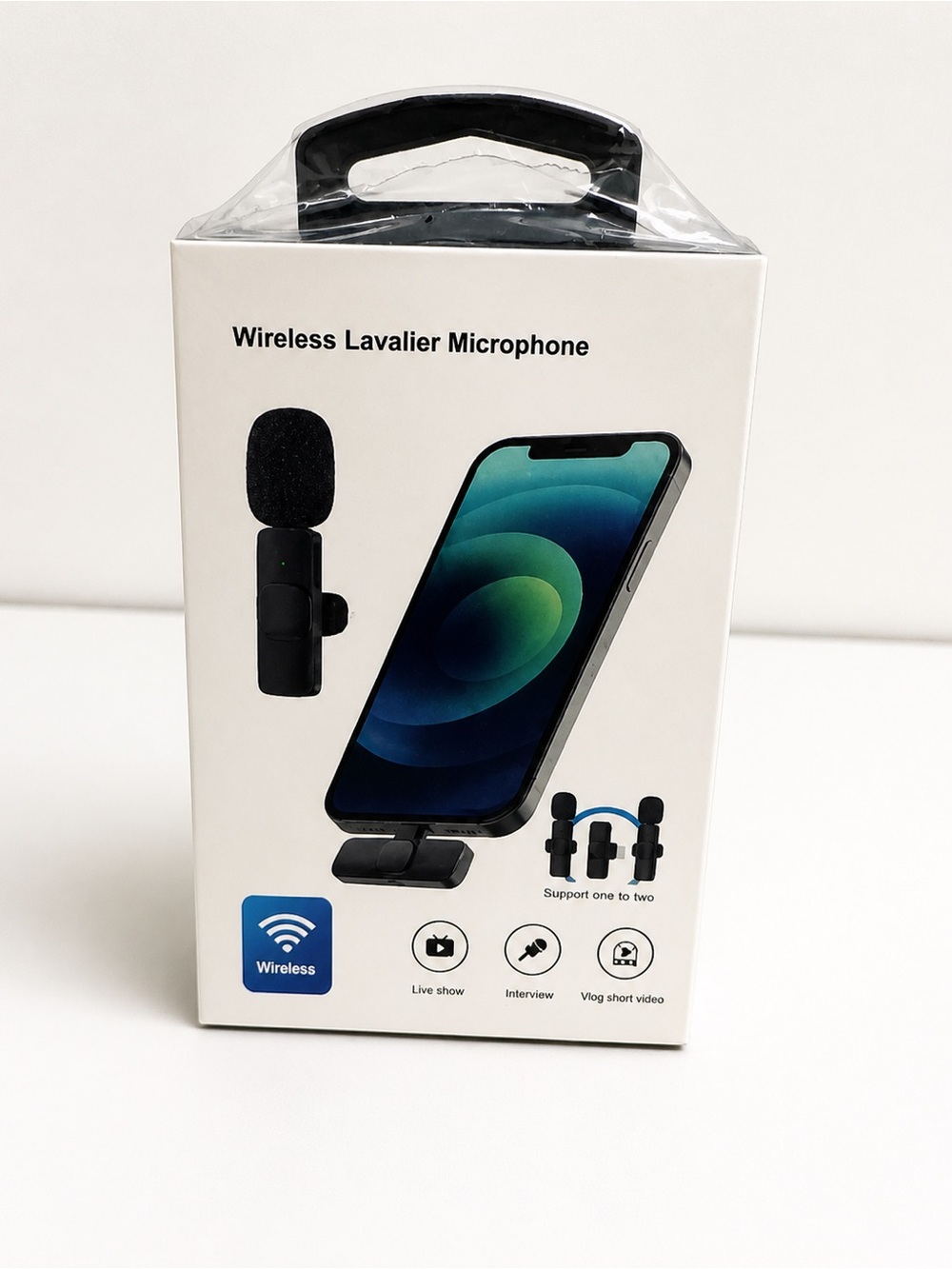 SEALED Wireless Lavalier Microphone System- 2 Microphone- Plug & Play